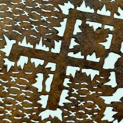 "Retro Rhythm" Vintage Katagami Stencil