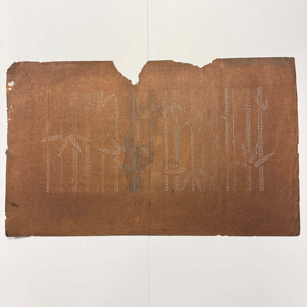 "Bamboo Beat" Vintage Katagami Stencil