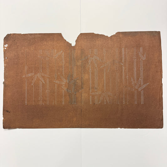 "Bamboo Beat" Vintage Katagami Stencil