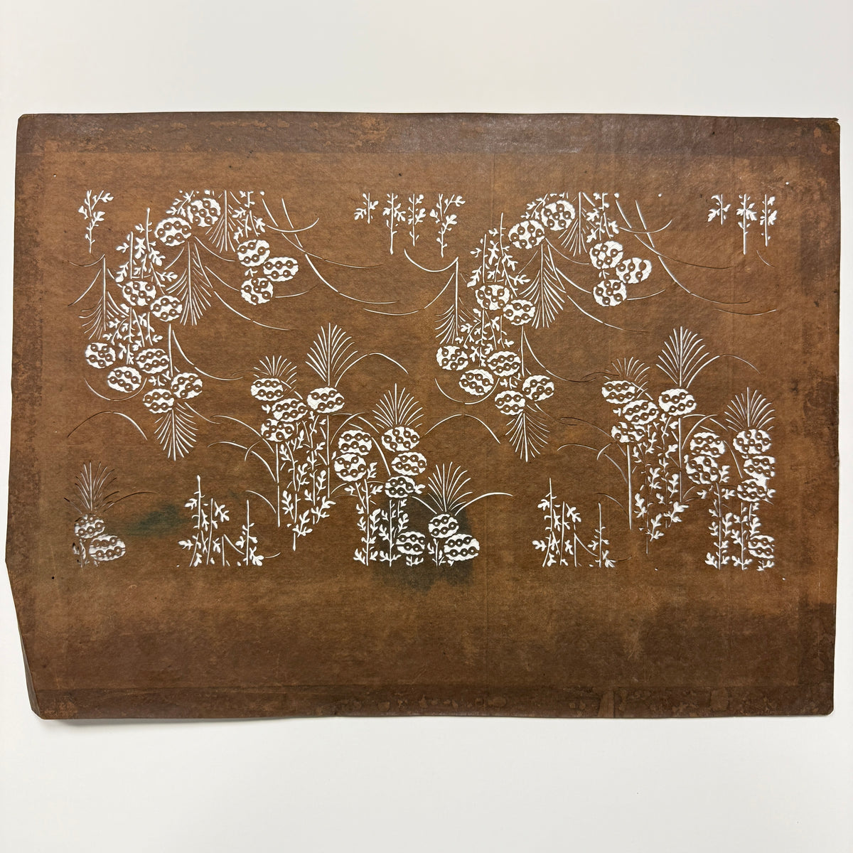 "Wildflower Waltz" Vintage Katagami Stencil