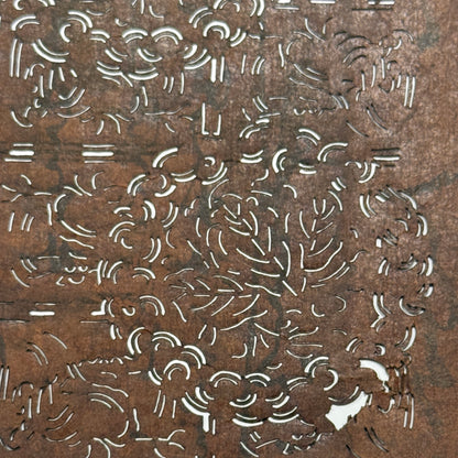 "Wreaths of Whimsy" Vintage Katagami Stencil