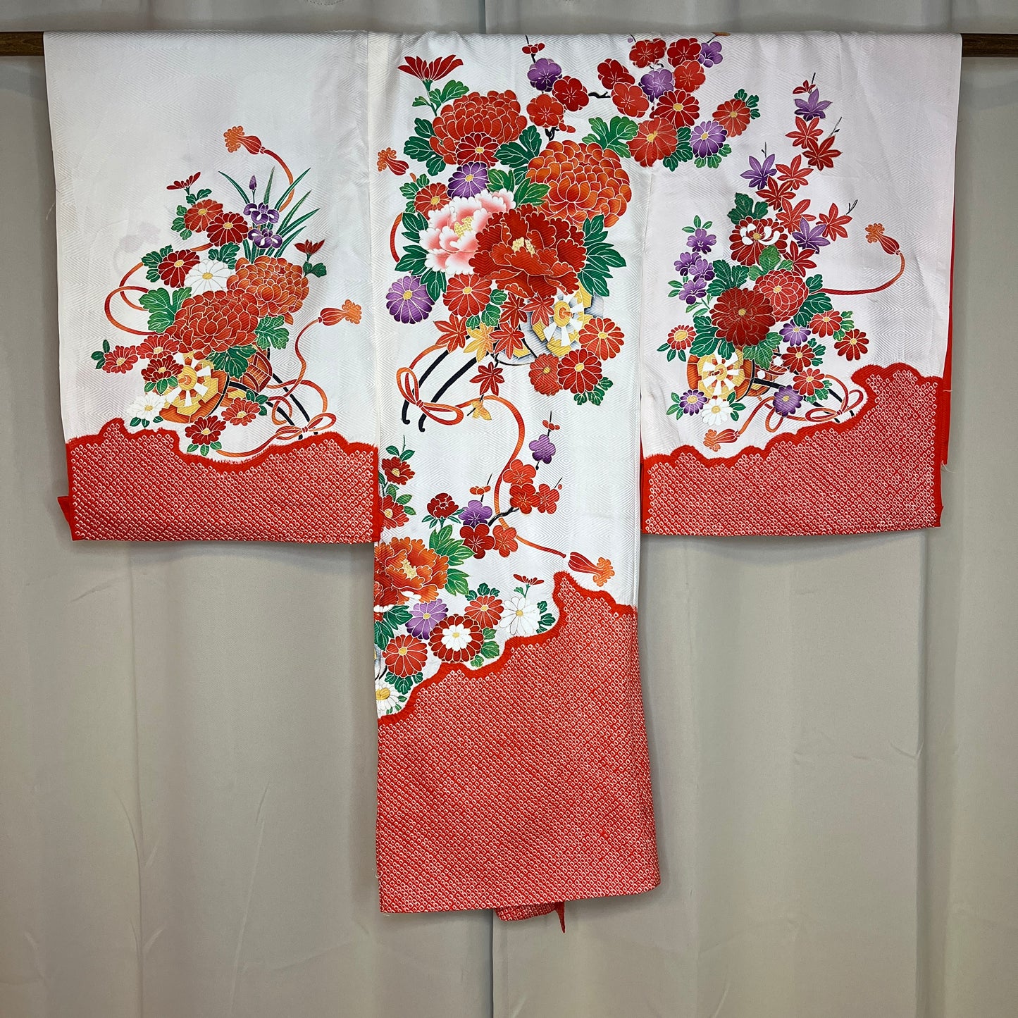 "Hanaguruma" Untailored Kimono