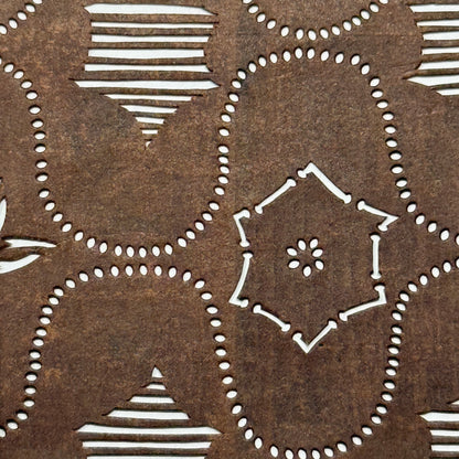 "Netted Charm" Vintage Katagami Stencil