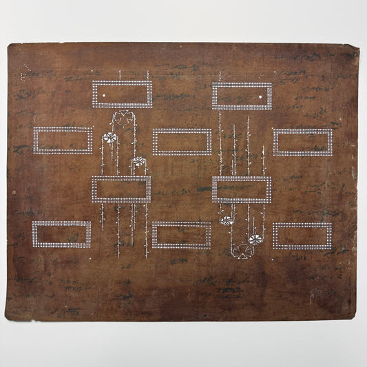 "Garden Frames" Vintage Katagami Stencil