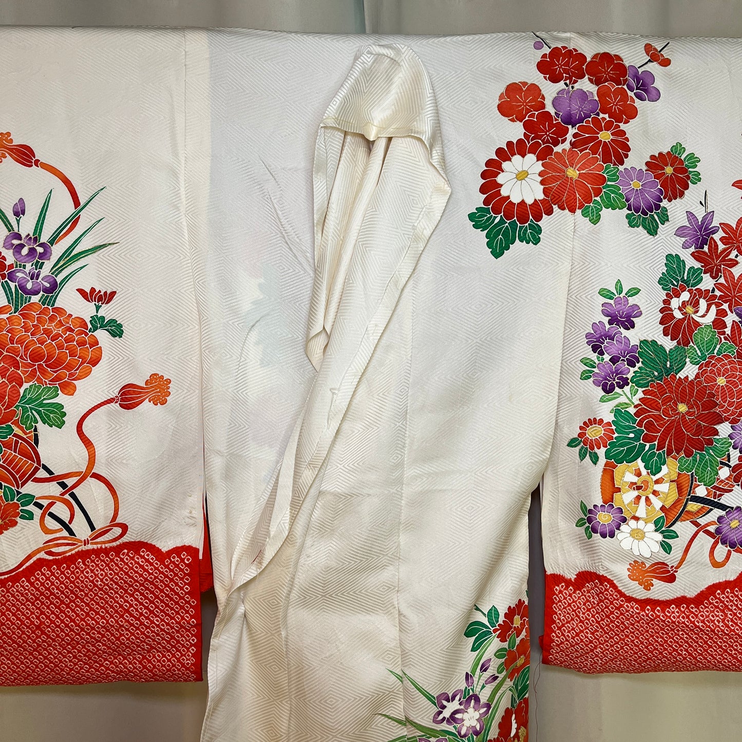 "Hanaguruma" Untailored Kimono