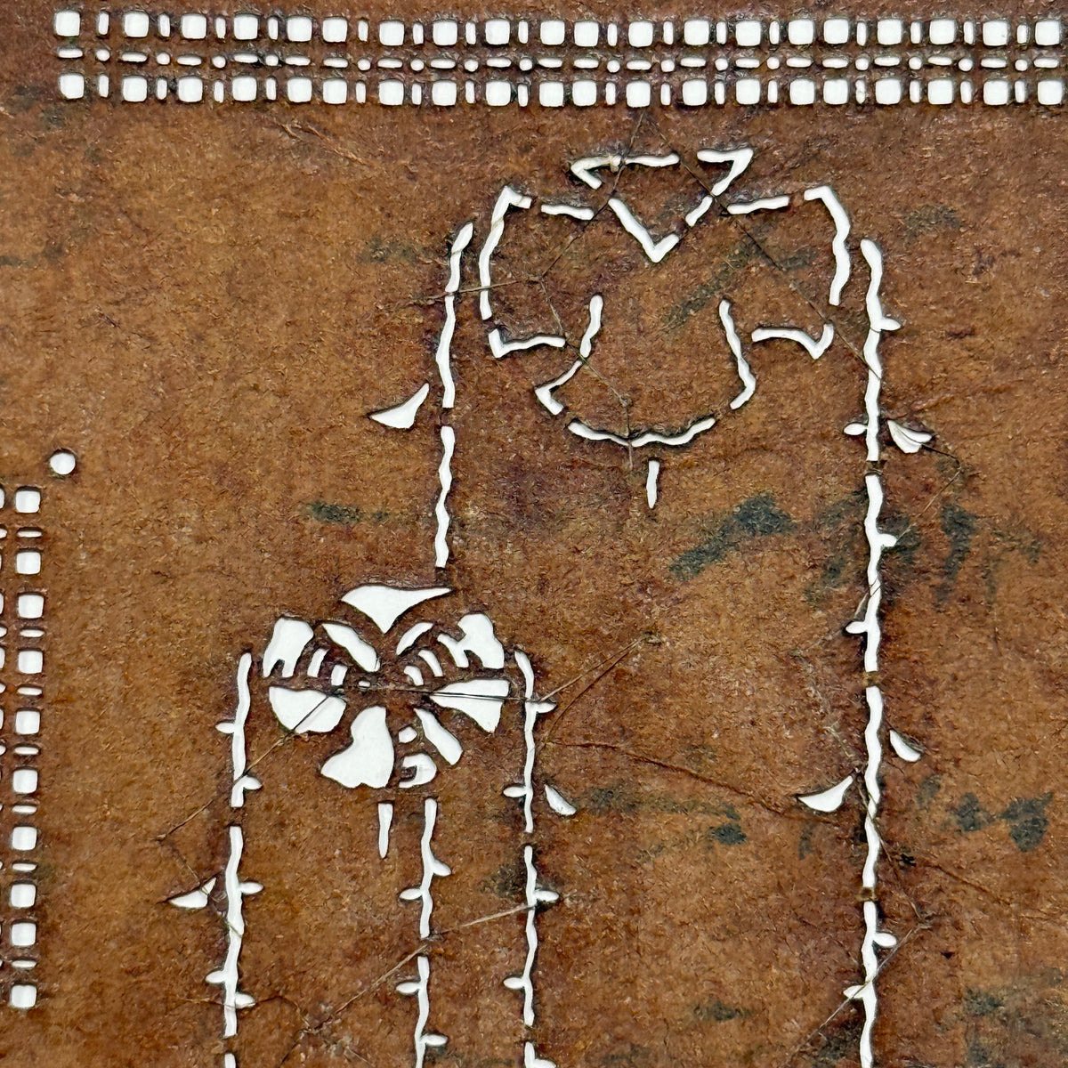 "Garden Frames" Vintage Katagami Stencil