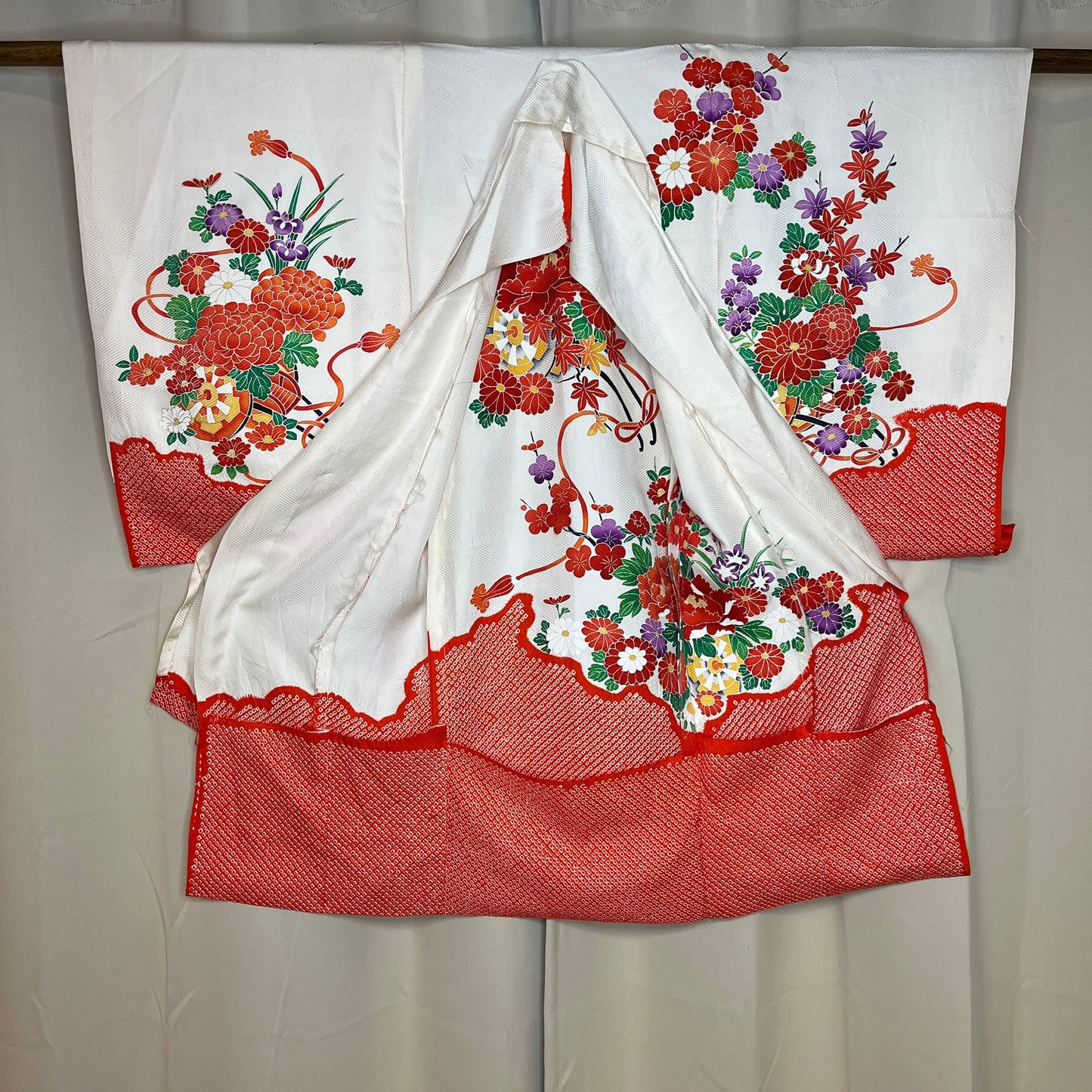 "Hanaguruma" Untailored Kimono