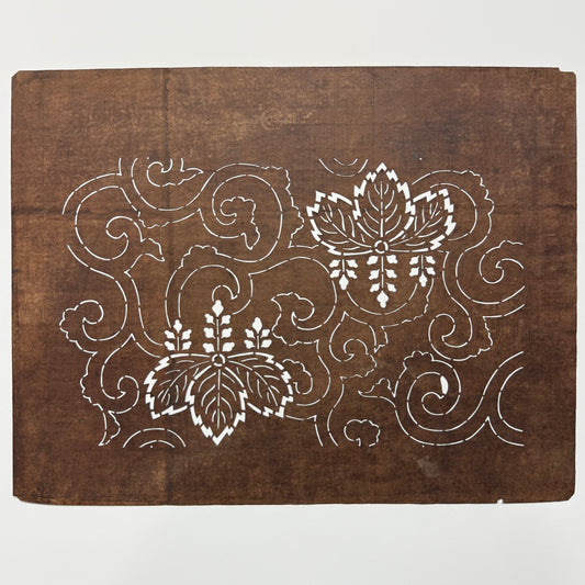 "Kiri Curl" Vintage Katagami Stencil