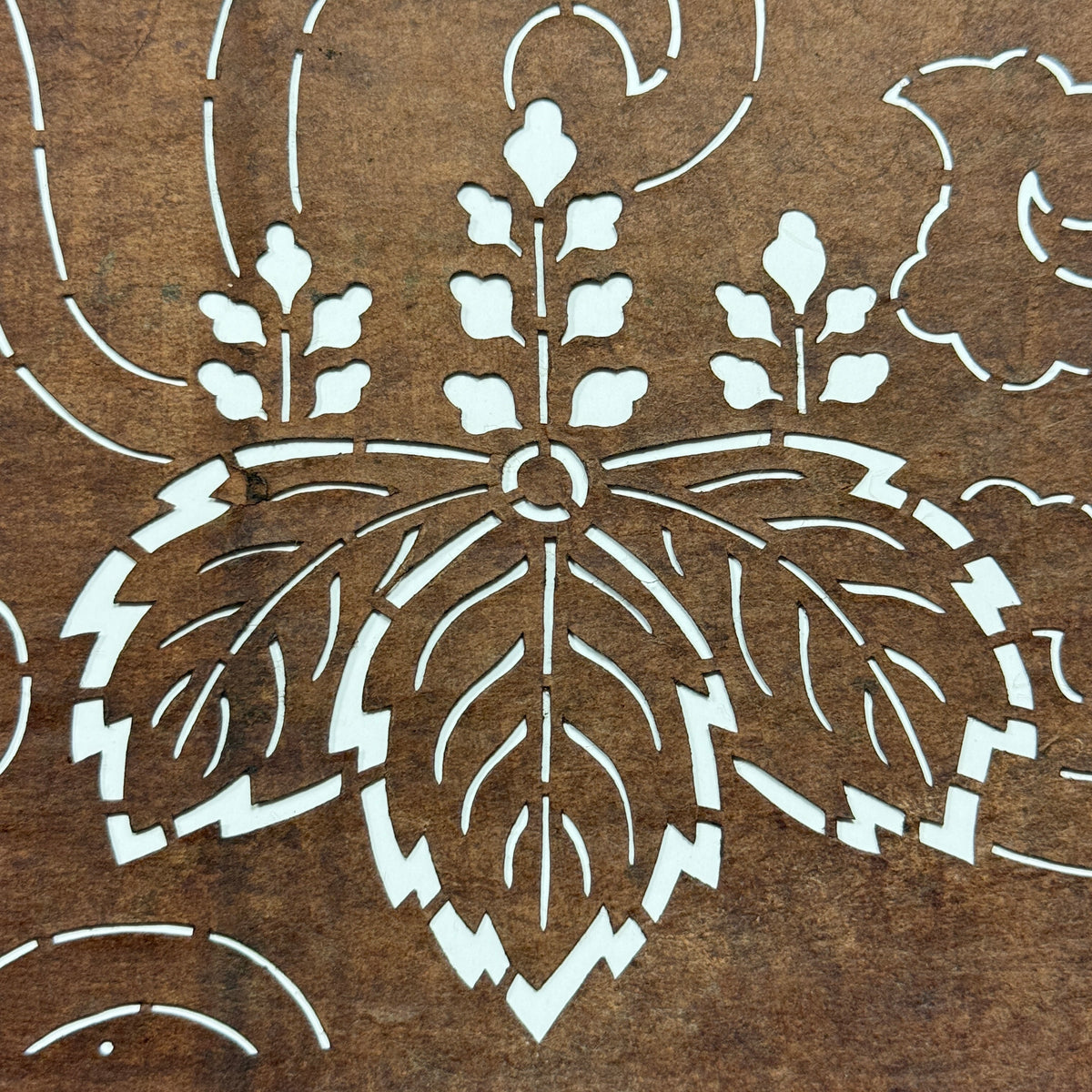 "Kiri Curl" Vintage Katagami Stencil