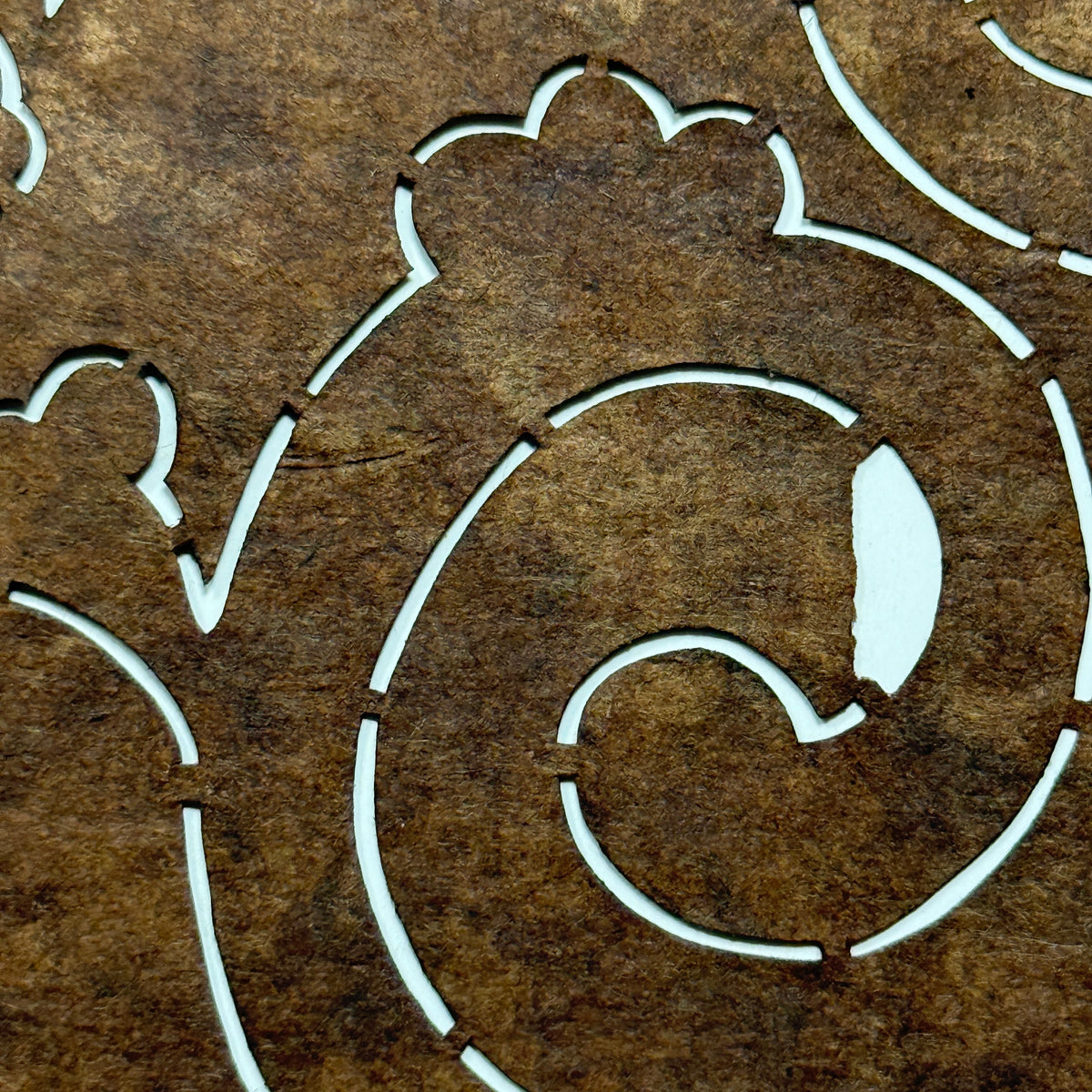 "Kiri Curl" Vintage Katagami Stencil