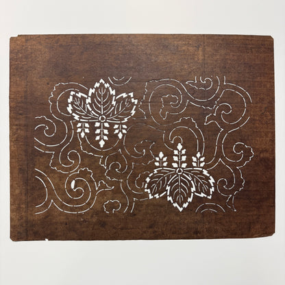 "Kiri Curl" Vintage Katagami Stencil