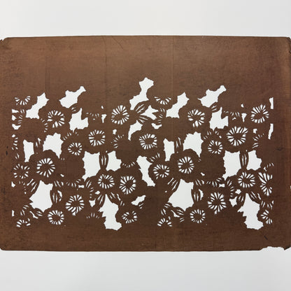 "Heavenly Blooms" Vintage Katagami Stencil