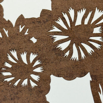 "Heavenly Blooms" Vintage Katagami Stencil