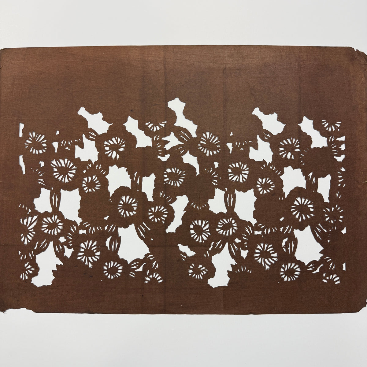 "Heavenly Blooms" Vintage Katagami Stencil