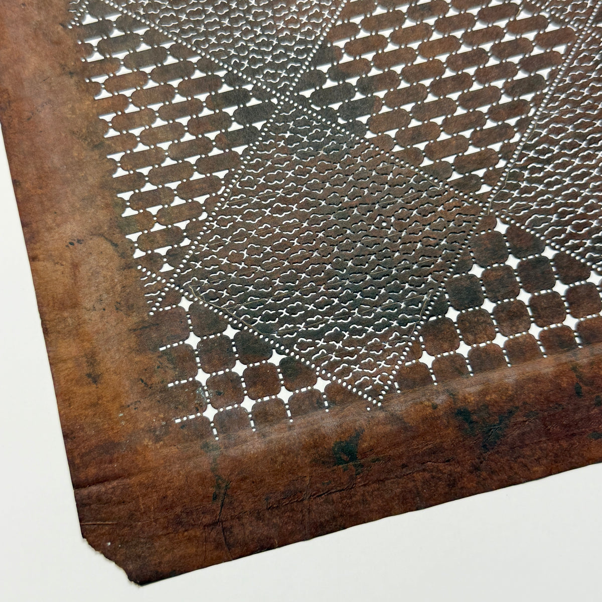 "Diamond District" Vintage Katagami Stencil