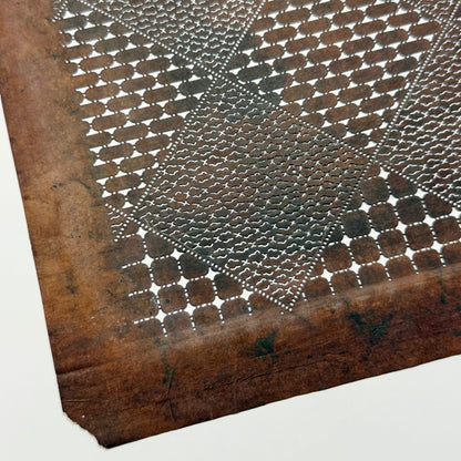 "Diamond District" Vintage Katagami Stencil