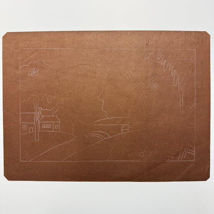 "Windmill Countryside" New Katagami Stencil