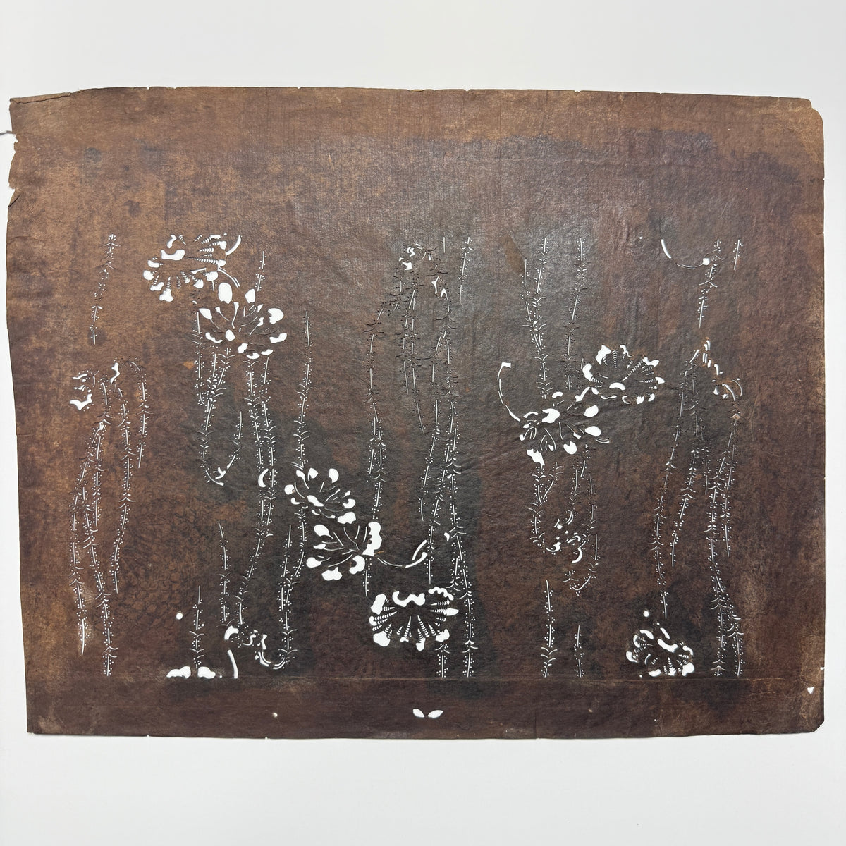 "Falling Petals" Vintage Katagami Stencil