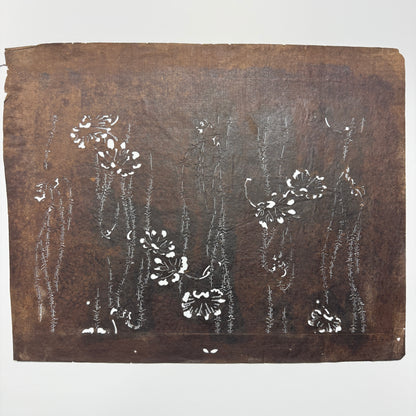 "Falling Petals" Vintage Katagami Stencil