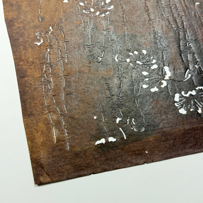 "Falling Petals" Vintage Katagami Stencil