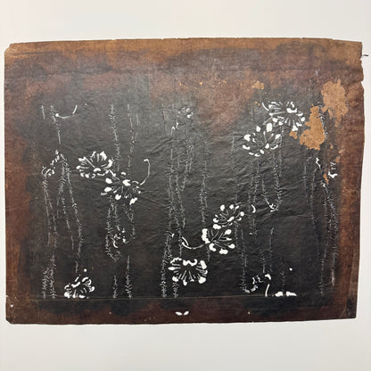 "Falling Petals" Vintage Katagami Stencil