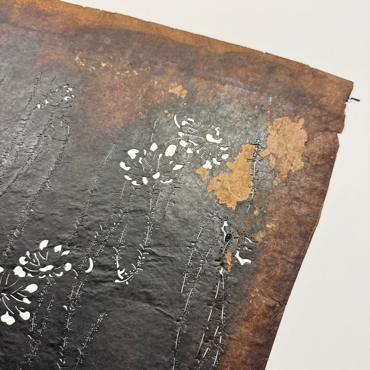 "Falling Petals" Vintage Katagami Stencil