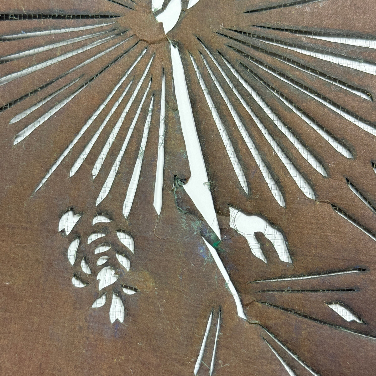 "Evergreen Elegance" Vintage Katagami Stencil