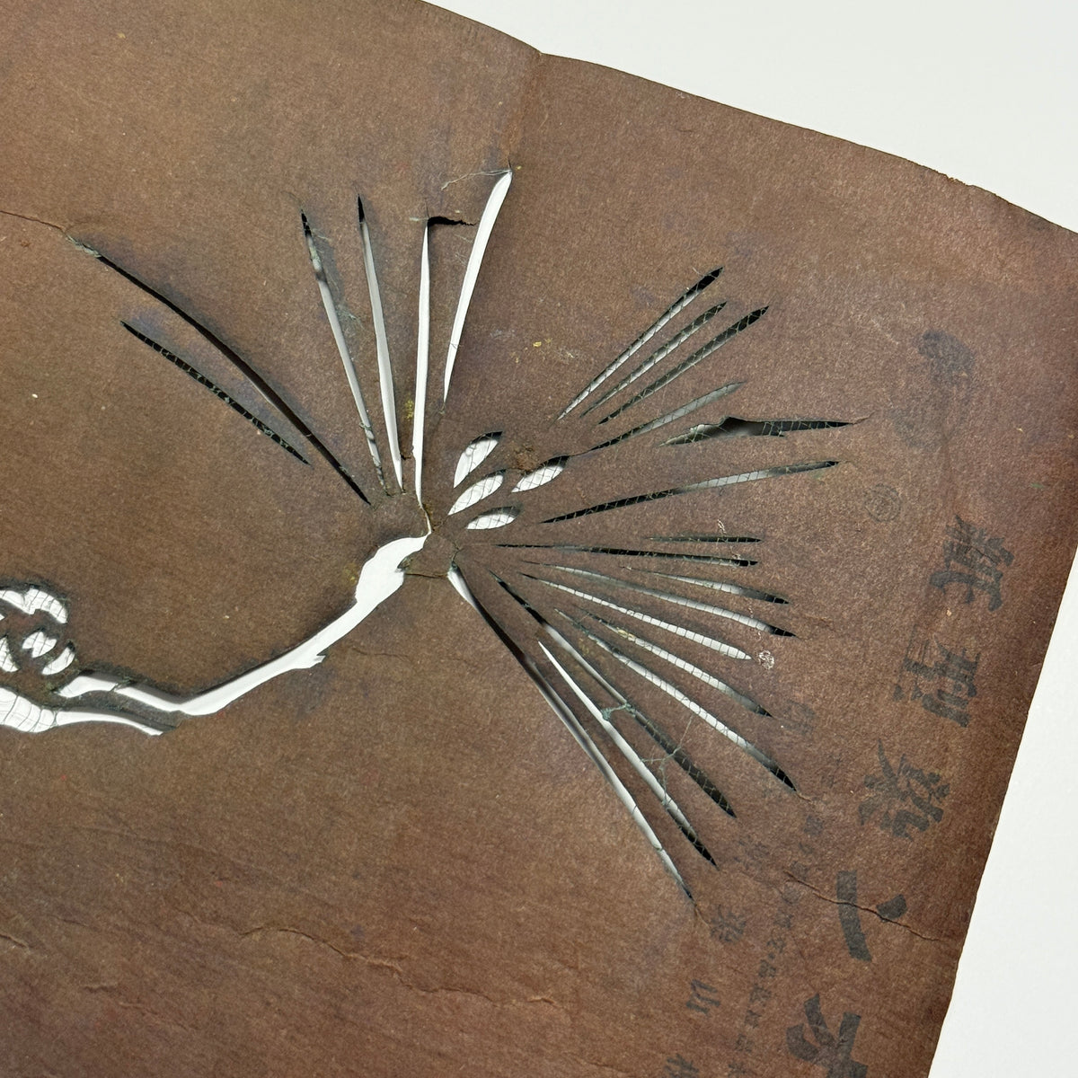 "Evergreen Elegance" Vintage Katagami Stencil