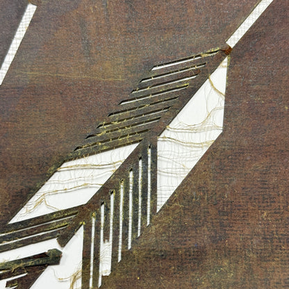 "On Target" Vintage Katagami Stencil