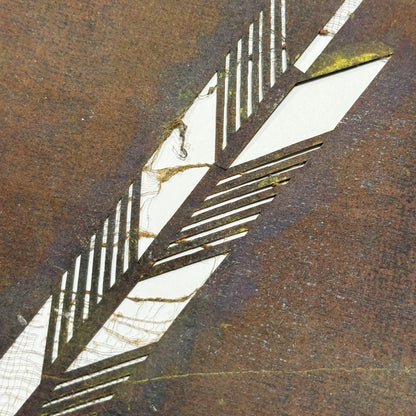 "On Target" Vintage Katagami Stencil