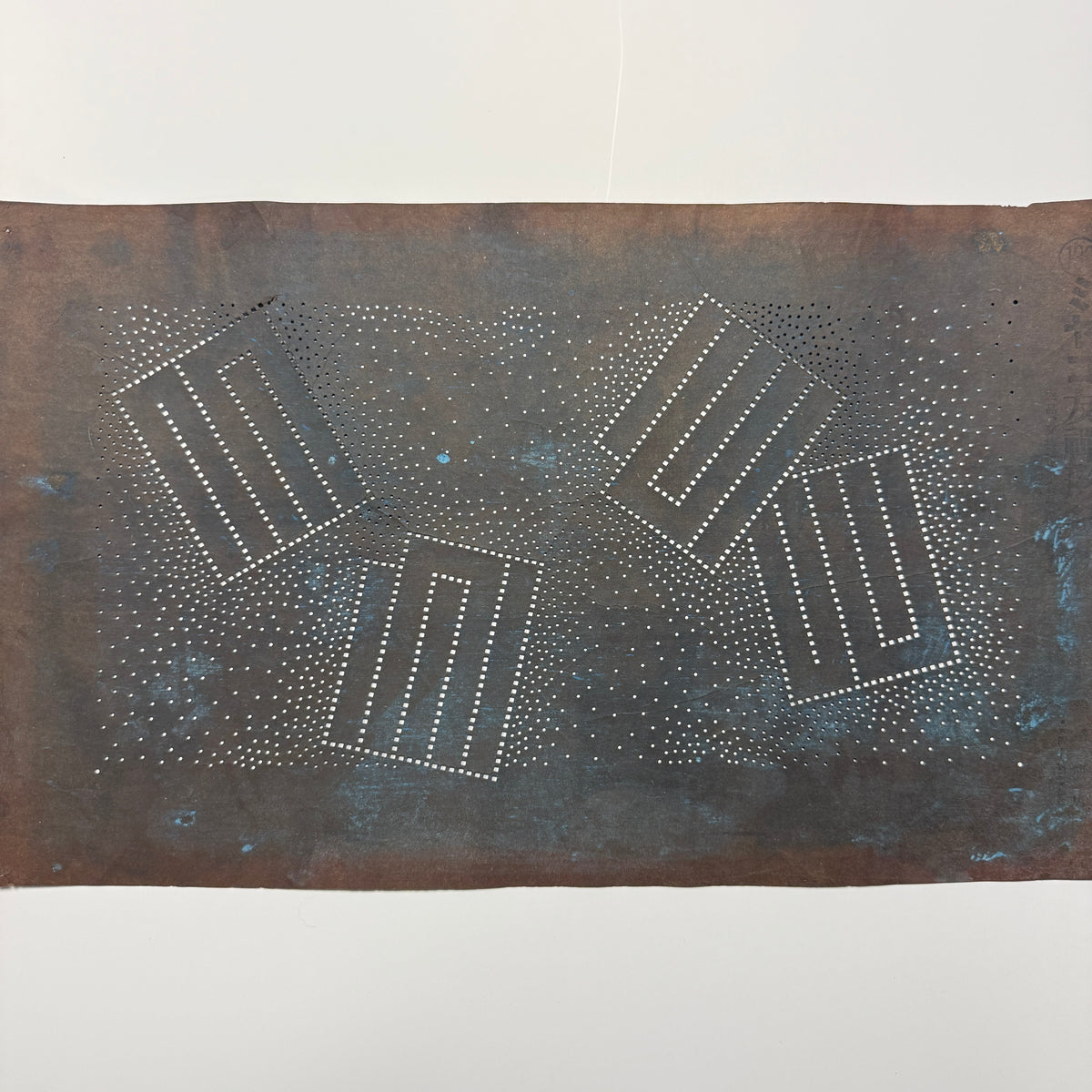 "Fragrant Paths" Vintage Katagami Stencil