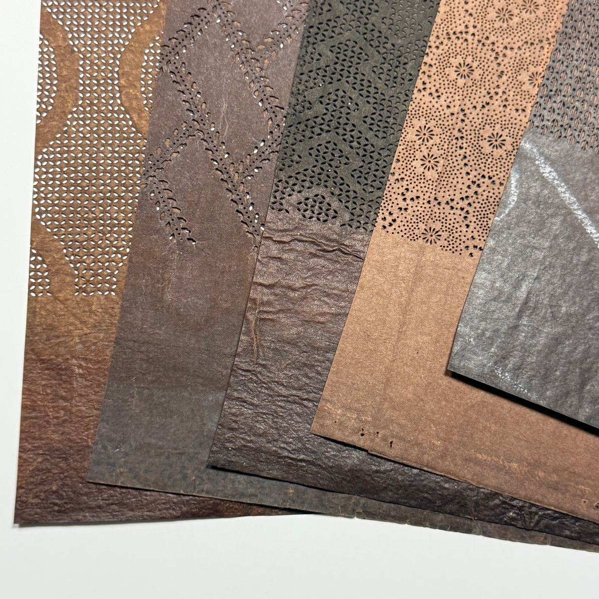 "Mix of Five #1" Vintage Katagami Stencil Set