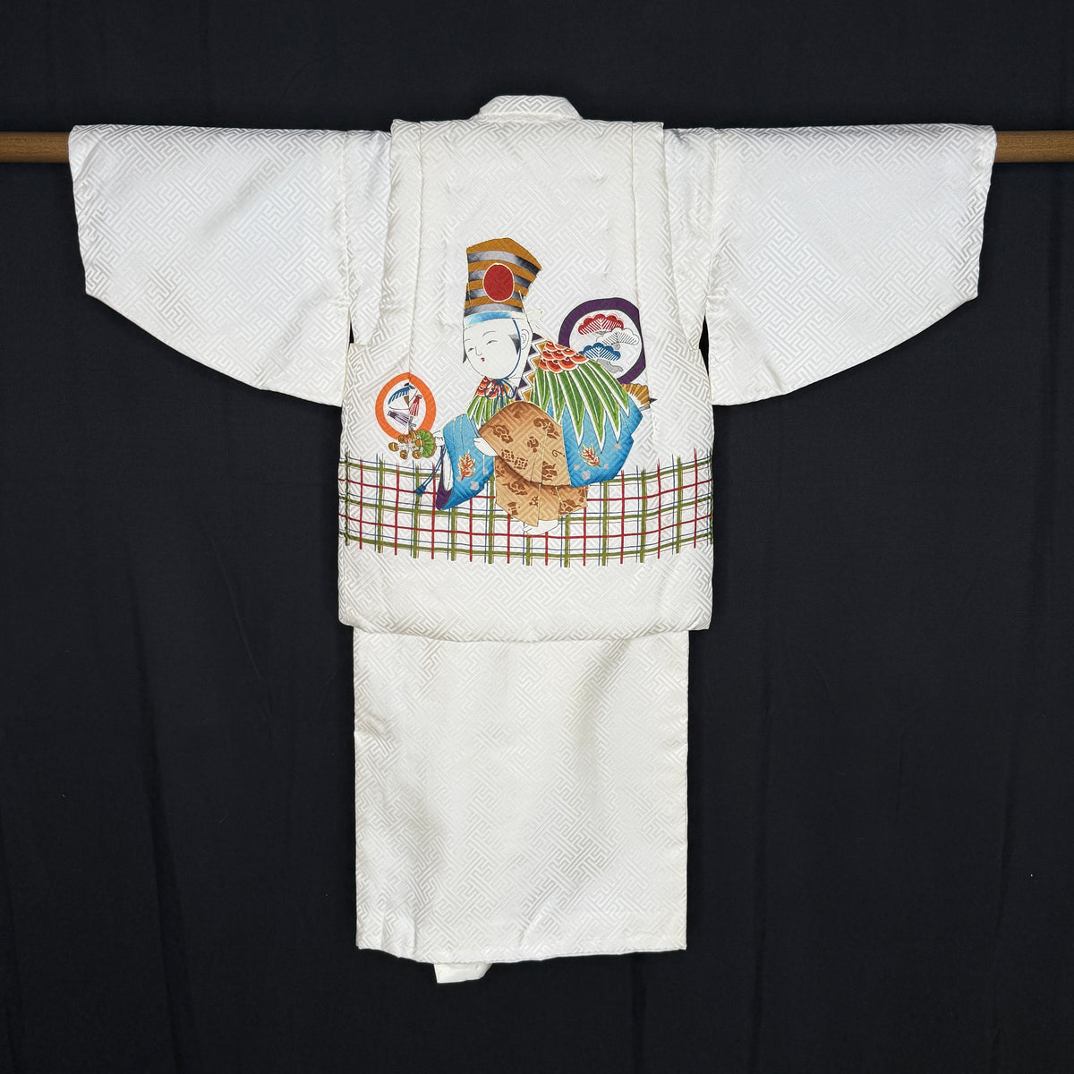 "Festival Friends" Vintage Boy's Kimono Vest Set