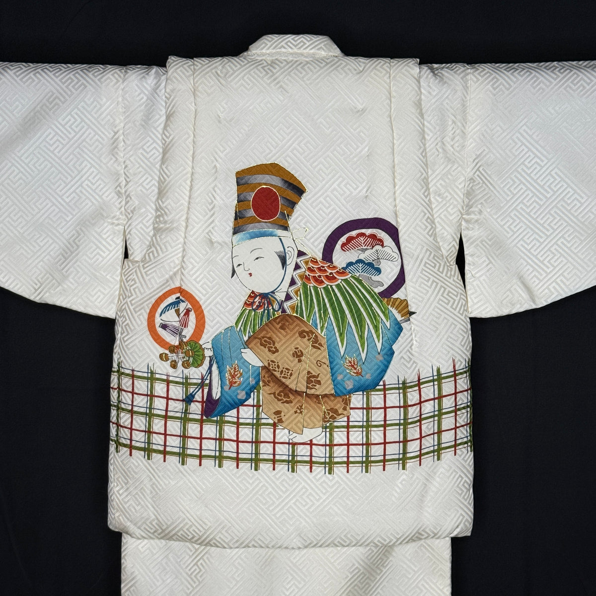 "Festival Friends" Vintage Boy's Kimono Vest Set
