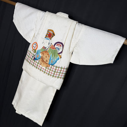 "Festival Friends" Vintage Boy's Kimono Vest Set