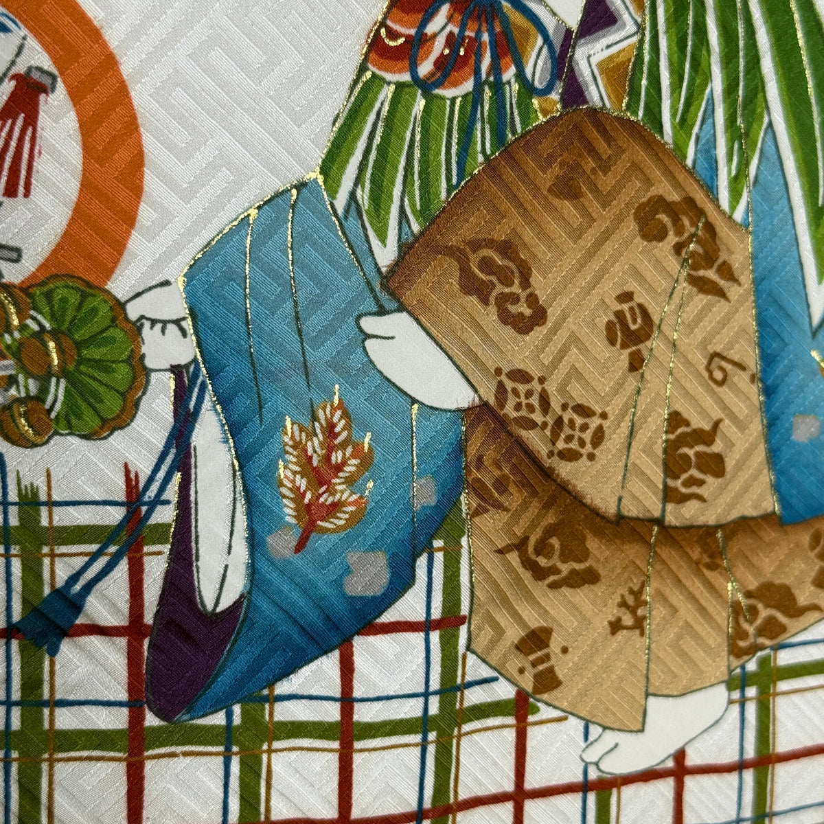 "Festival Friends" Vintage Boy's Kimono Vest Set