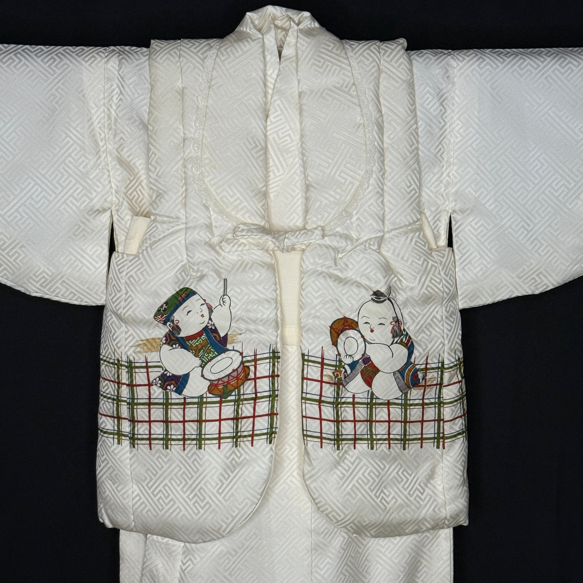 "Festival Friends" Vintage Boy's Kimono Vest Set