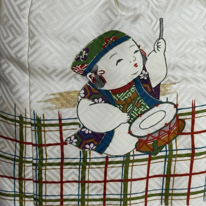 "Festival Friends" Vintage Boy's Kimono Vest Set