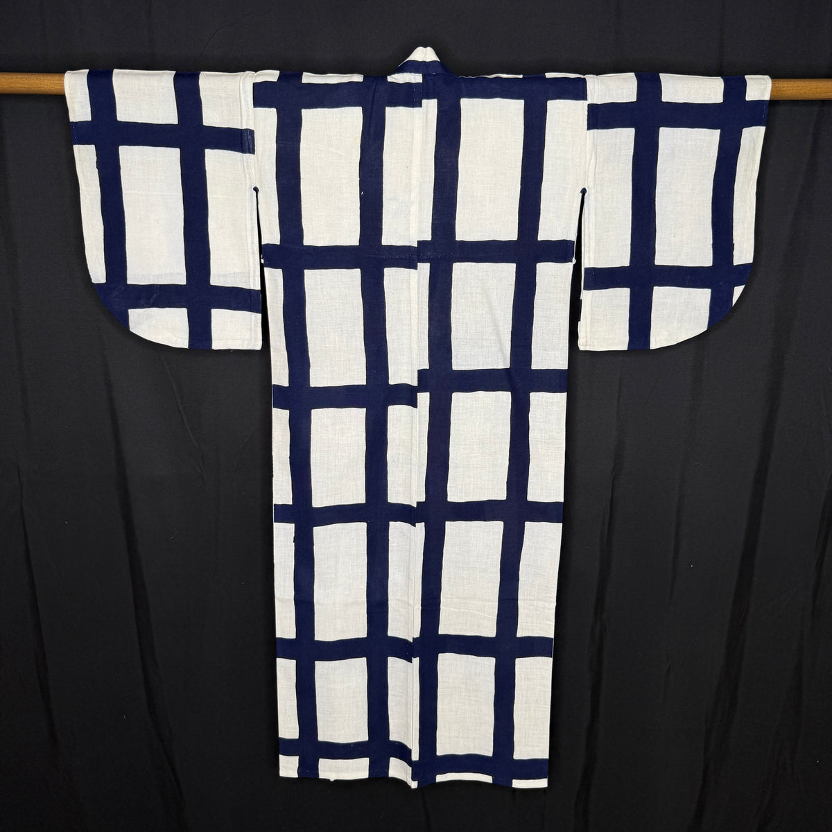 "Windowpane" Vintage Child's Yukata Kimono