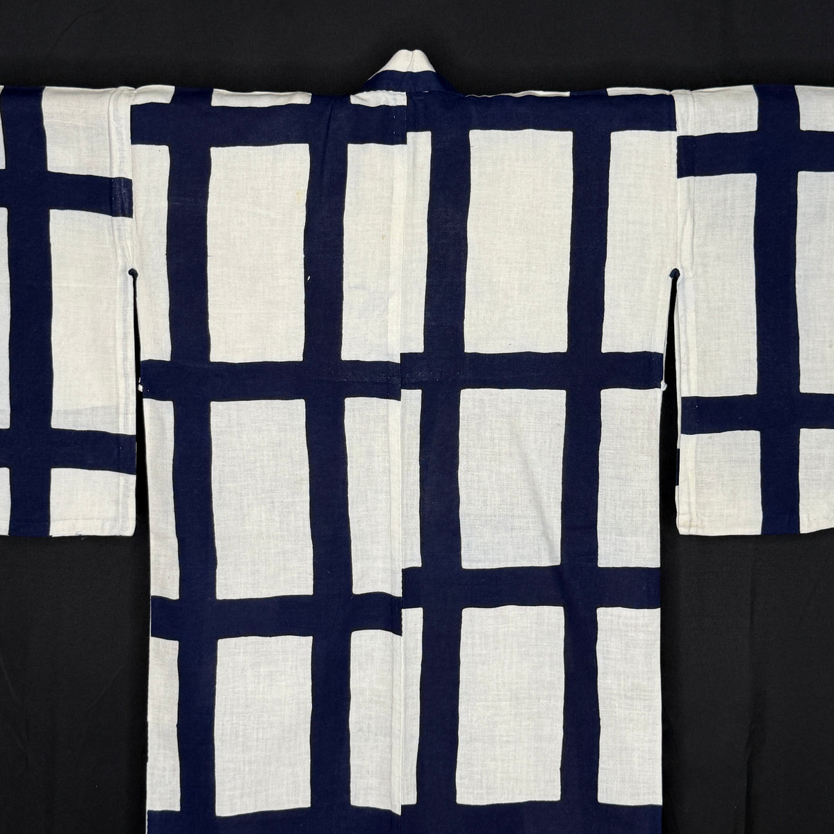 "Windowpane" Vintage Child's Yukata Kimono