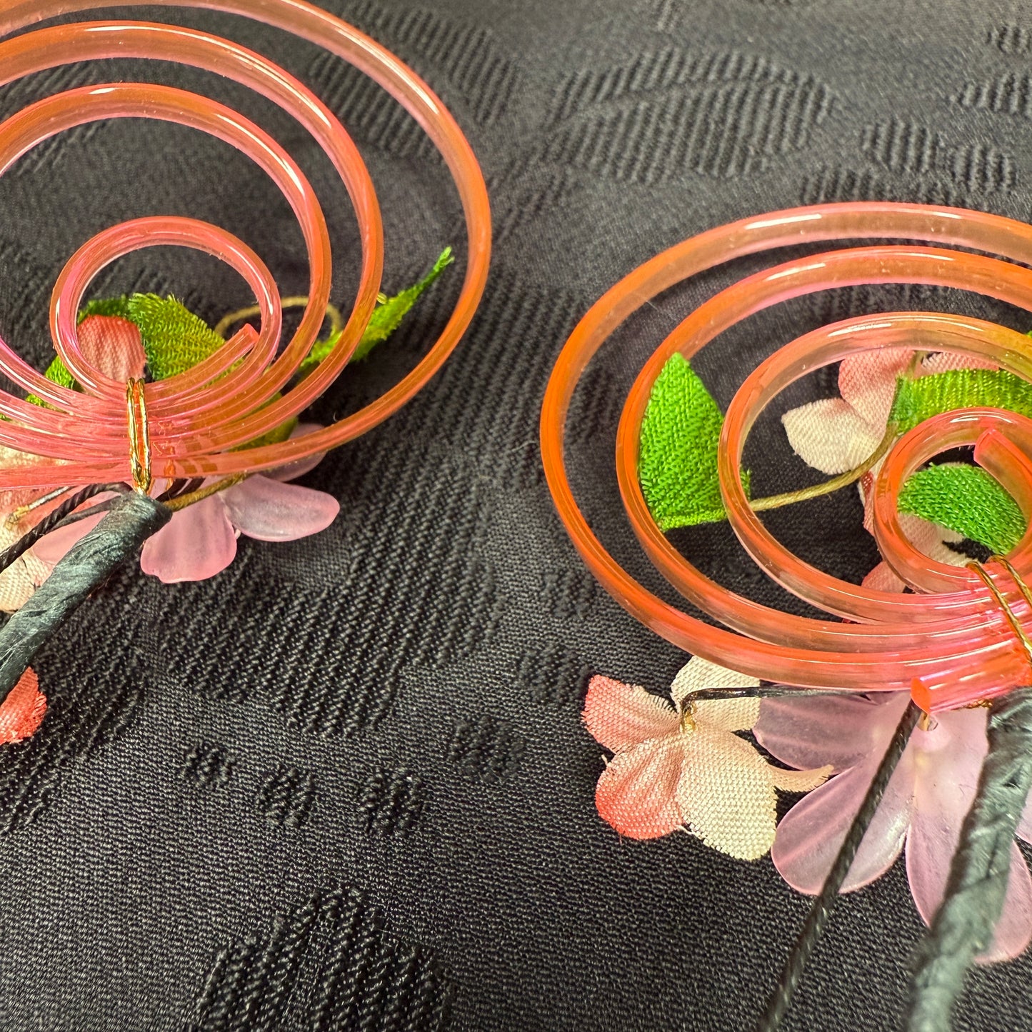 "Candy Blooms" Vintage Kanzashi Hair Pins
