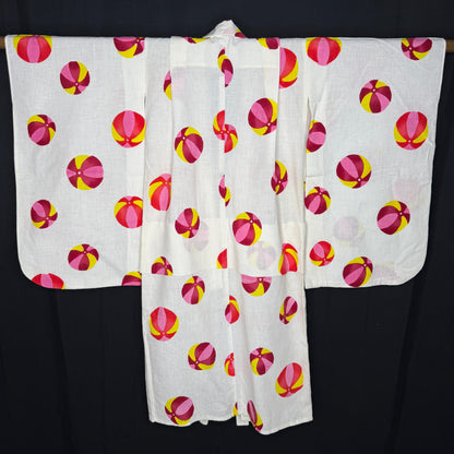 "Summer Bounce" Vintage Child's Yukata Kimono