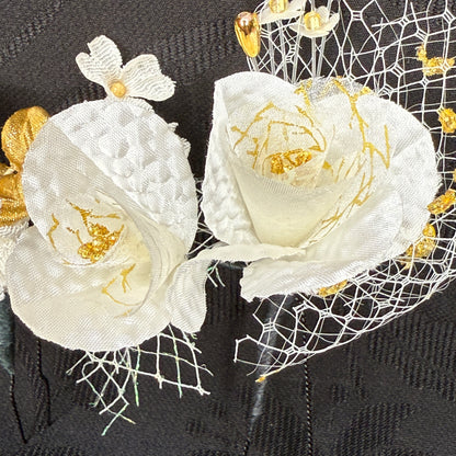 "Winter Bride" Vintage Kanzashi Hair Pins