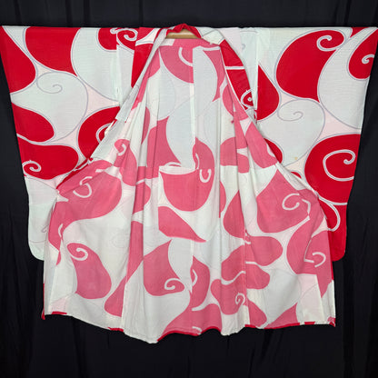 "Cherry Twist" Vintage Girl's Kimono