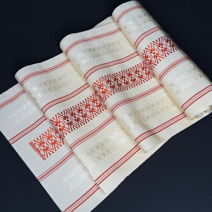 "Hakata - Red on White" Vintage Obi BOLT
