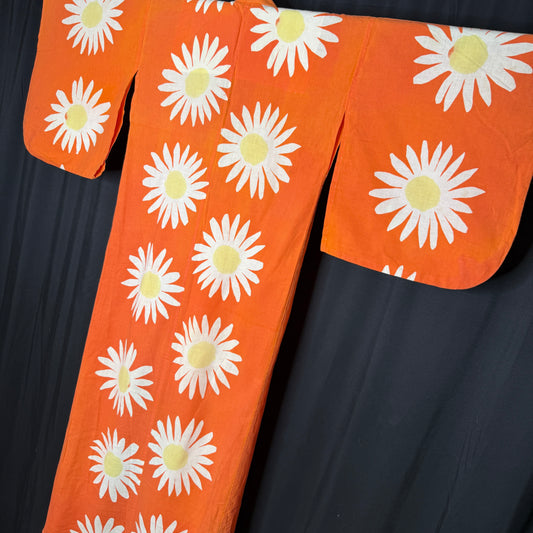"Sunny Side" Vintage Teen Girl's Yukata Kimono