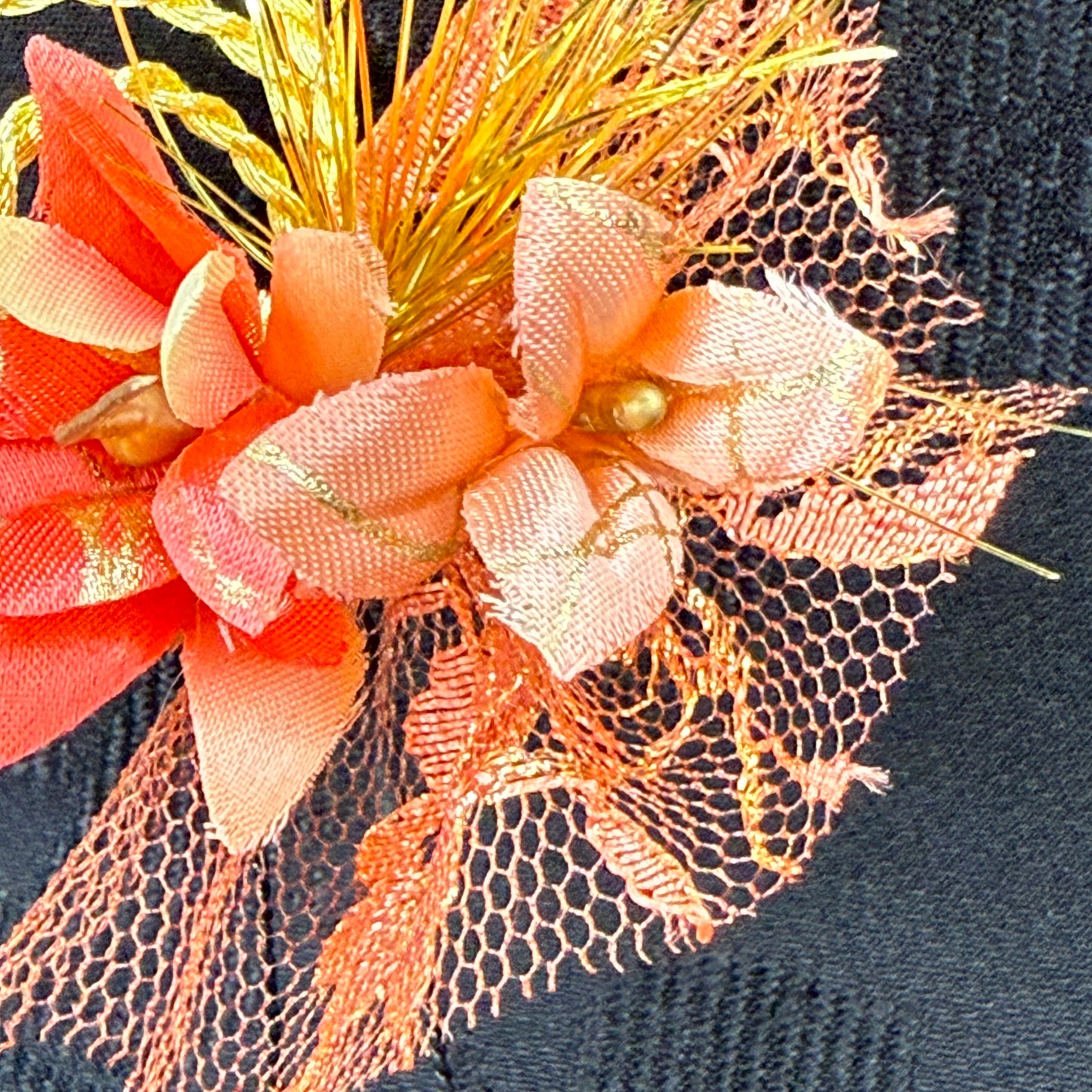"Autumn Spiral" Vintage Kanzashi Hair Pin