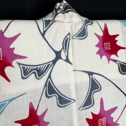 "Starburst Flowers" Vintage Teen Girl's Yukata Kimono