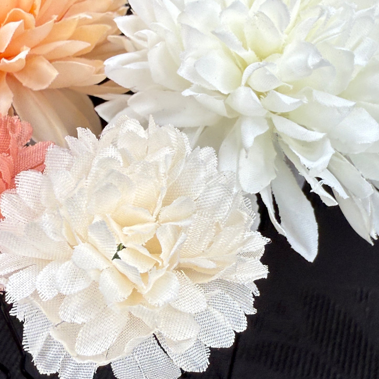 "Floral Puffs" Vintage Kanzashi Hair Pins