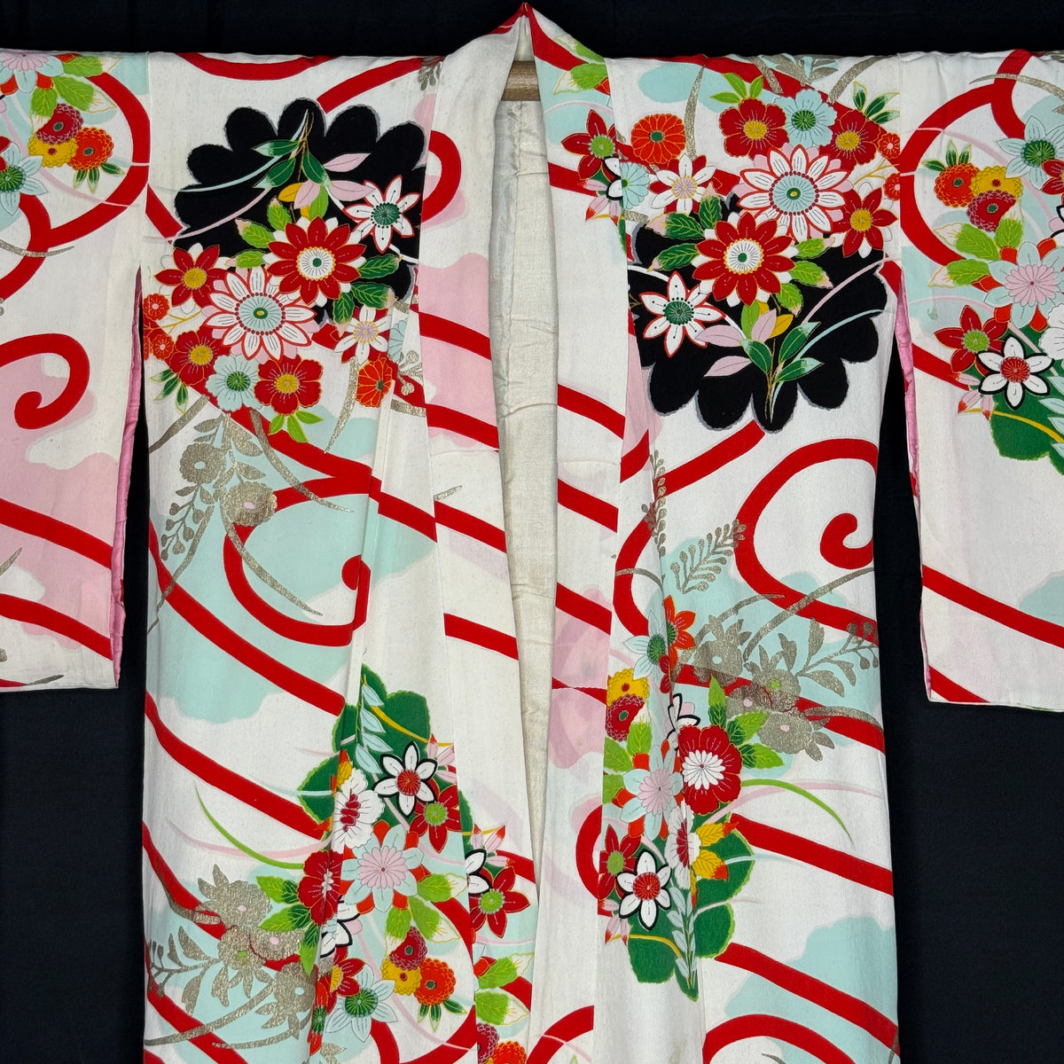 "Garden Gala" Vintage Teen Girl's Kimono